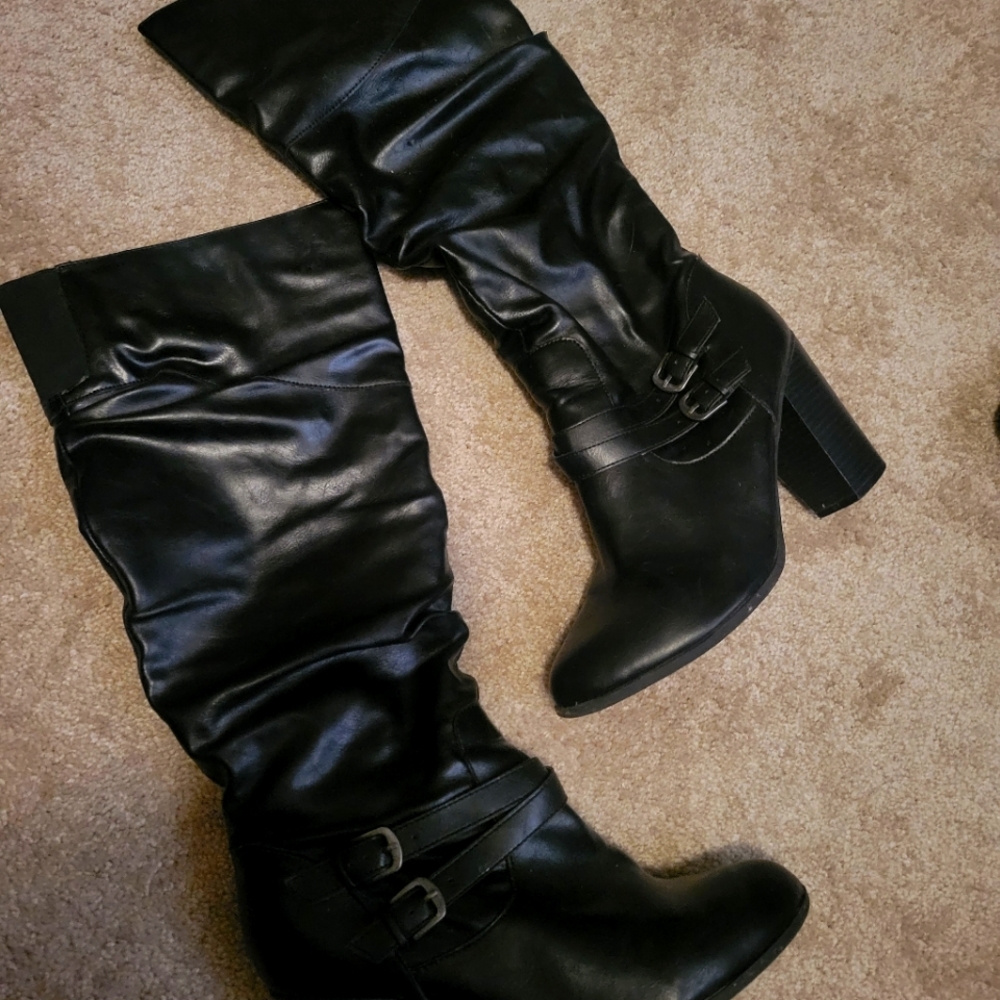 Style and Co. Knee High Black Boots